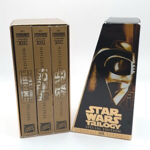 Star Wars Trilogy‎ VHS 1997 SPECIAL EDITION Gold Box Set
